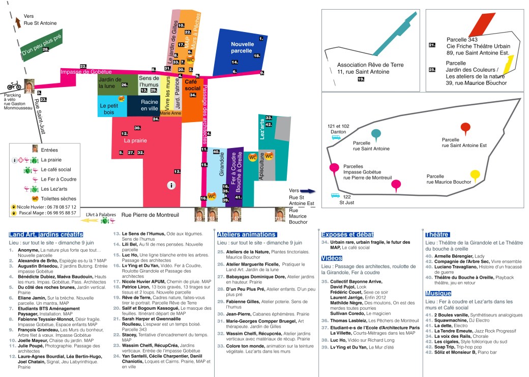 Le programme verso festival MAP 2013