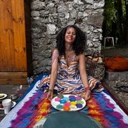 Artiste peintre de peinture corporelle 